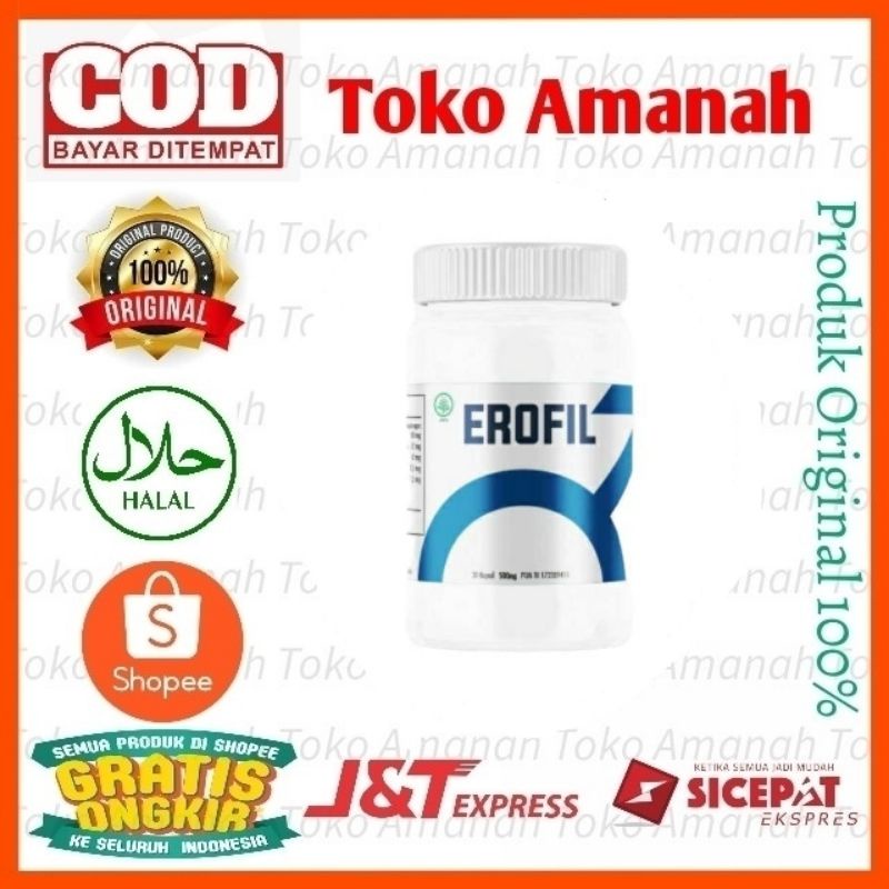 BISA COD - EROFIL STAMINA PRIA DEWASA BPOM 100% ORIGINAL ASLI OBAT KUAT PRIA TAHAN LAMA(Gratis Ongki