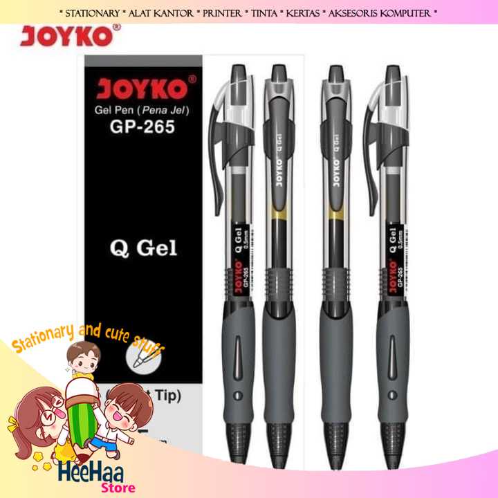 

Gel Pen JOYKO GP-265 Q Gel 0.5mm (1pc)-Hitam