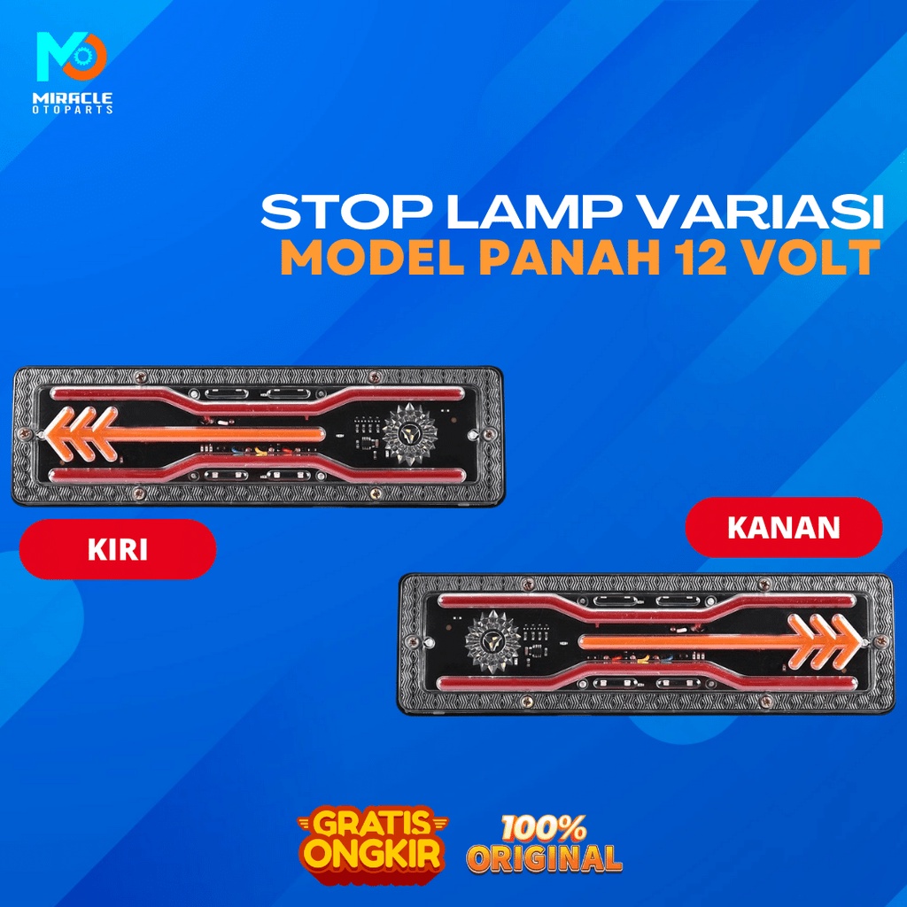 Stoplamp Mobil Pick Up Model Panah 30CM 12 Volt ( 2 Buah ) Kiri Kanan / Lampu Variasi Mobil Pickup L