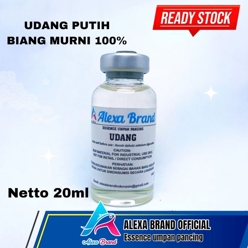 Essen Udang biang murni 100% - esen udang bening- Alexa Brand udang - umpan pancing
