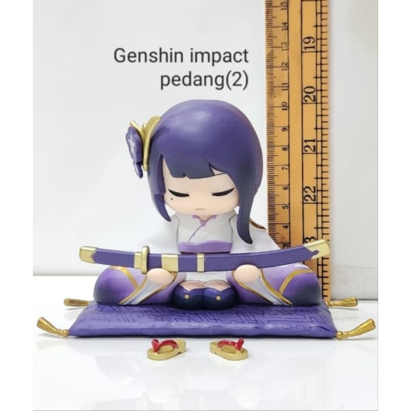 raiden shogun genshin impact figure chibi