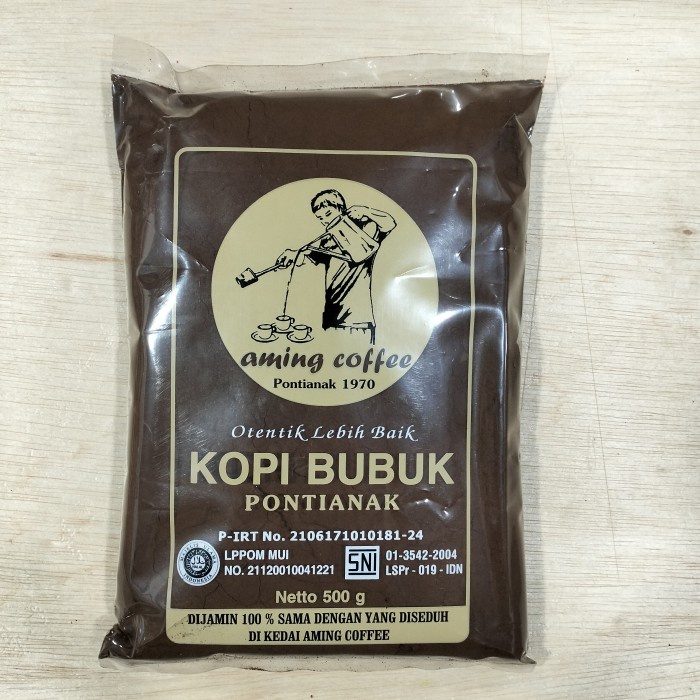 

Kopi Bubuk Aming 500gr Kopi Bubuk Robusta Pontianak