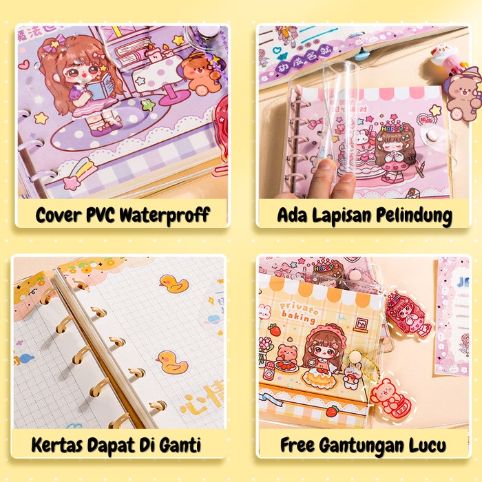 

Buku Binder Mini Buku Catatan Diary Notebook Journal Agenda ST0036 - ST0036A