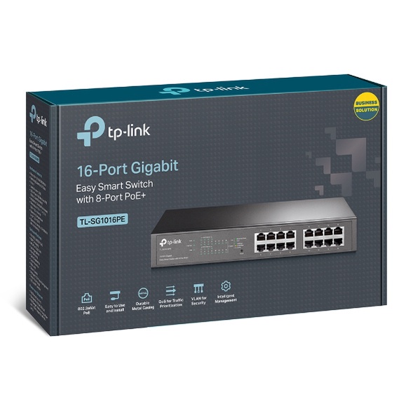 888 TPLink TL-SG1016PE - SG1016PE - Varian FIBER OPTIK