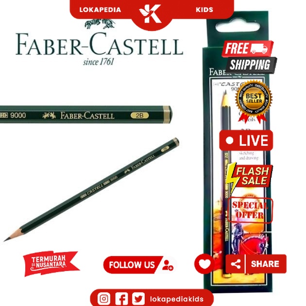 

PENSIL 2B FABER CASTELL (12 pcs)