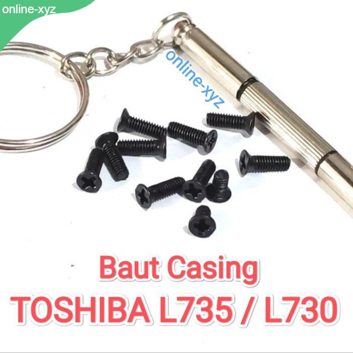 baut mur sekrup casing TOSHIBA Satellite L735 L730 L-735 730
