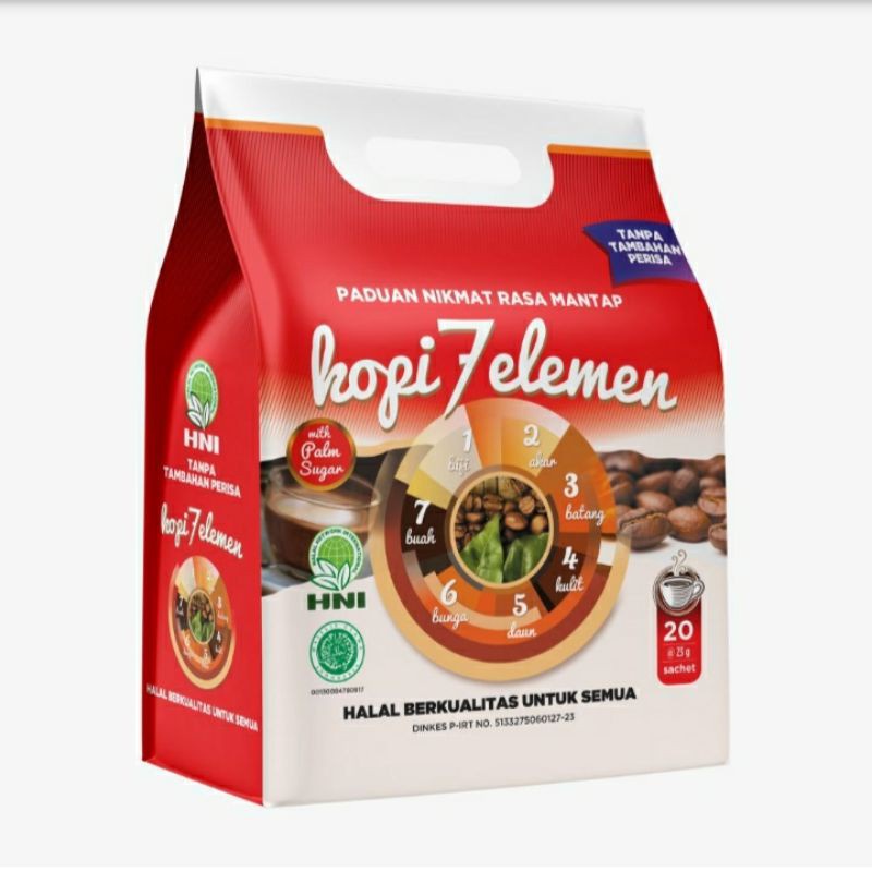 

Kopi 7 Elemen kopi herbal 7 ELEMEN - Kopi Sevel - Seven Elemen - Kopi herbal sehat lezat