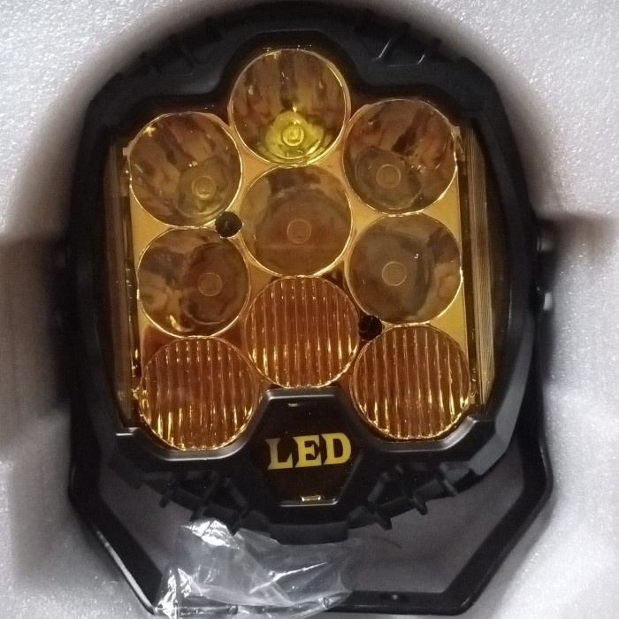 Lampu kabut LED PRISMA 7 inch 12 - 24 Volt LED work light - Sinar Kuning