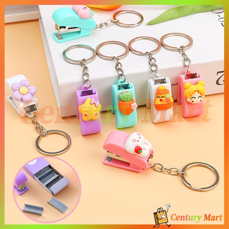 

Stapler Mini Portable Cute Character / Staples Mini/Stapler Karakter Gantungan Kunci Mini /Stapler Anak