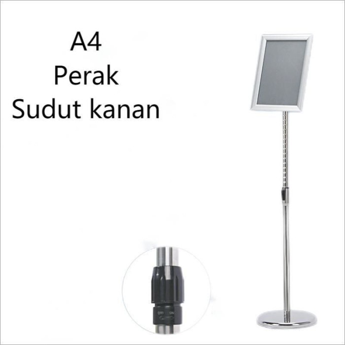 A4 Standing Sign Frame Stainless Standing Welcome Sign Standing Frame - A4-emas