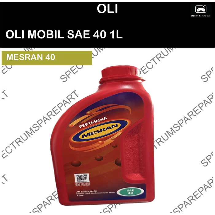 OLI MOBIL MESRAN 40 SAE 40 1L BENSIN