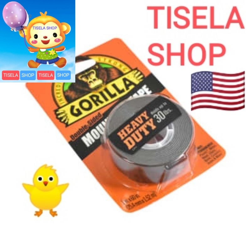 

ORIGINAL Brand Gorilla Double tape Made in Korea rekat lem heavy duty 2,5 cm 10276127