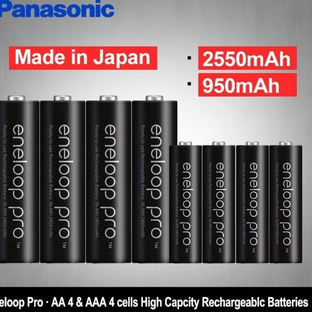 Baterai Panasonic Eneloop Rechargeable Pro AA A2 / AAA A3 Isi 4 Pcs Jakarta Hobby And Toys