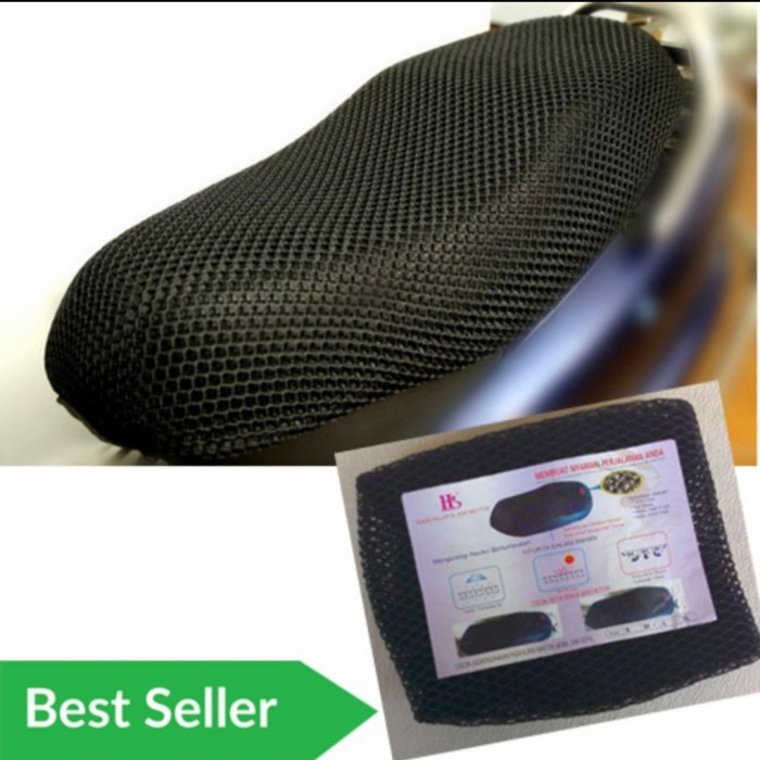 Sarung Jok / Cover Jok Jaring Jok Motor Anti Panas M L XL XXL Universa - Vixion Merah