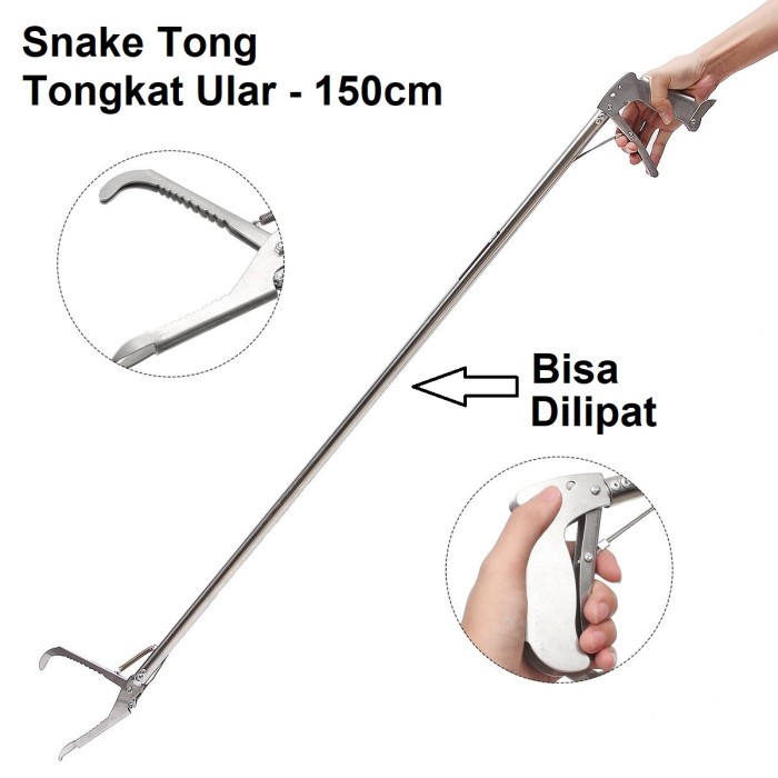150cm Penjepit Ular Penangkap Ular Tongkat Ular Grab Stick Snake Tongs