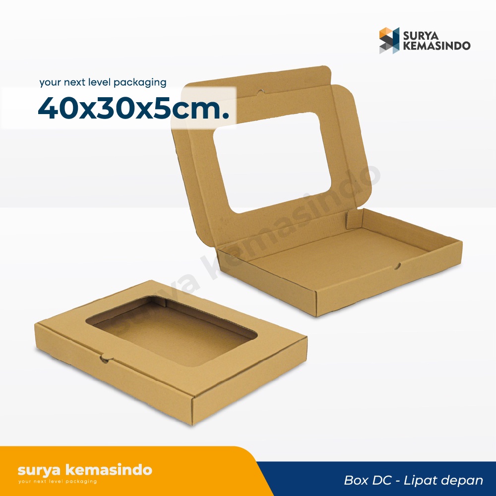 

Box 40X30X5 (DAY) cm Kardus/Karton/kemasan/Hampers/Baju/gift/mika