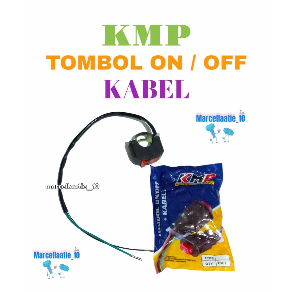 KMP TOMBOL ON OFF KABEL UNIVERSAL TOMBOL ON / OFF MURAH TOMBOL ON MOTOR TOMBOL OFF MOTOR MURAH UNIVE