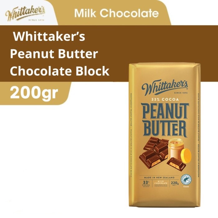 

Whittakers Peanut Butter Chocolate Block 220gr