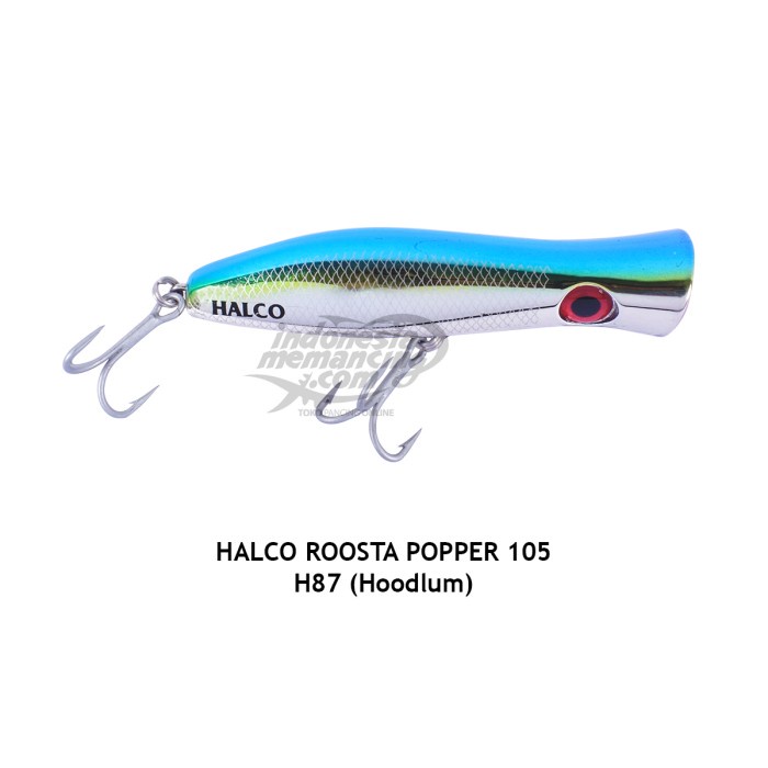 Umpan Mancing Popping Halco Roosta Popper 105mm Pilih Warna - H87