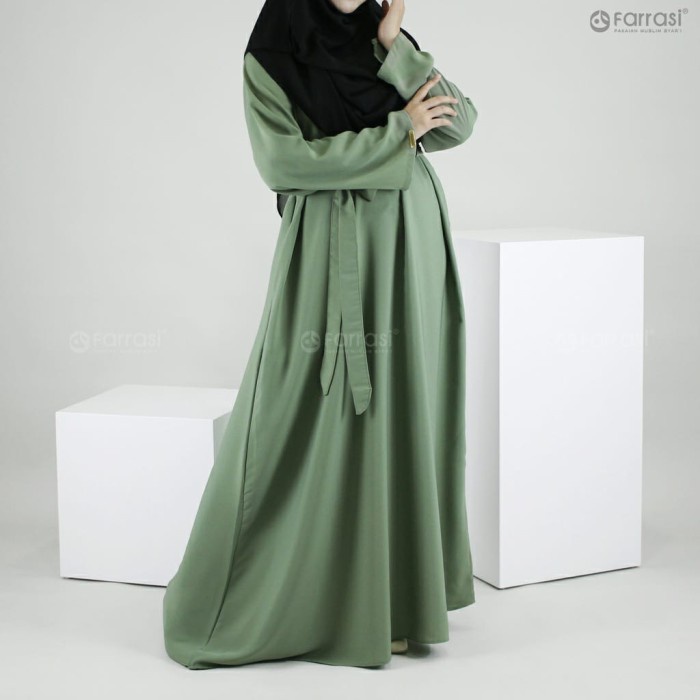 Abaya Turkey Farrasi / Abaya Basic / Abaya Dress Polos / Abaya Turki - Maroon, S