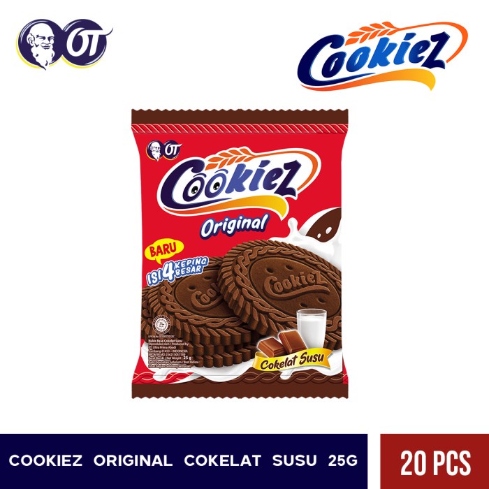 

[SUKSES] PROMO Cookiez Original Cokelat Susu 25GR [Isi 20 Pcs]