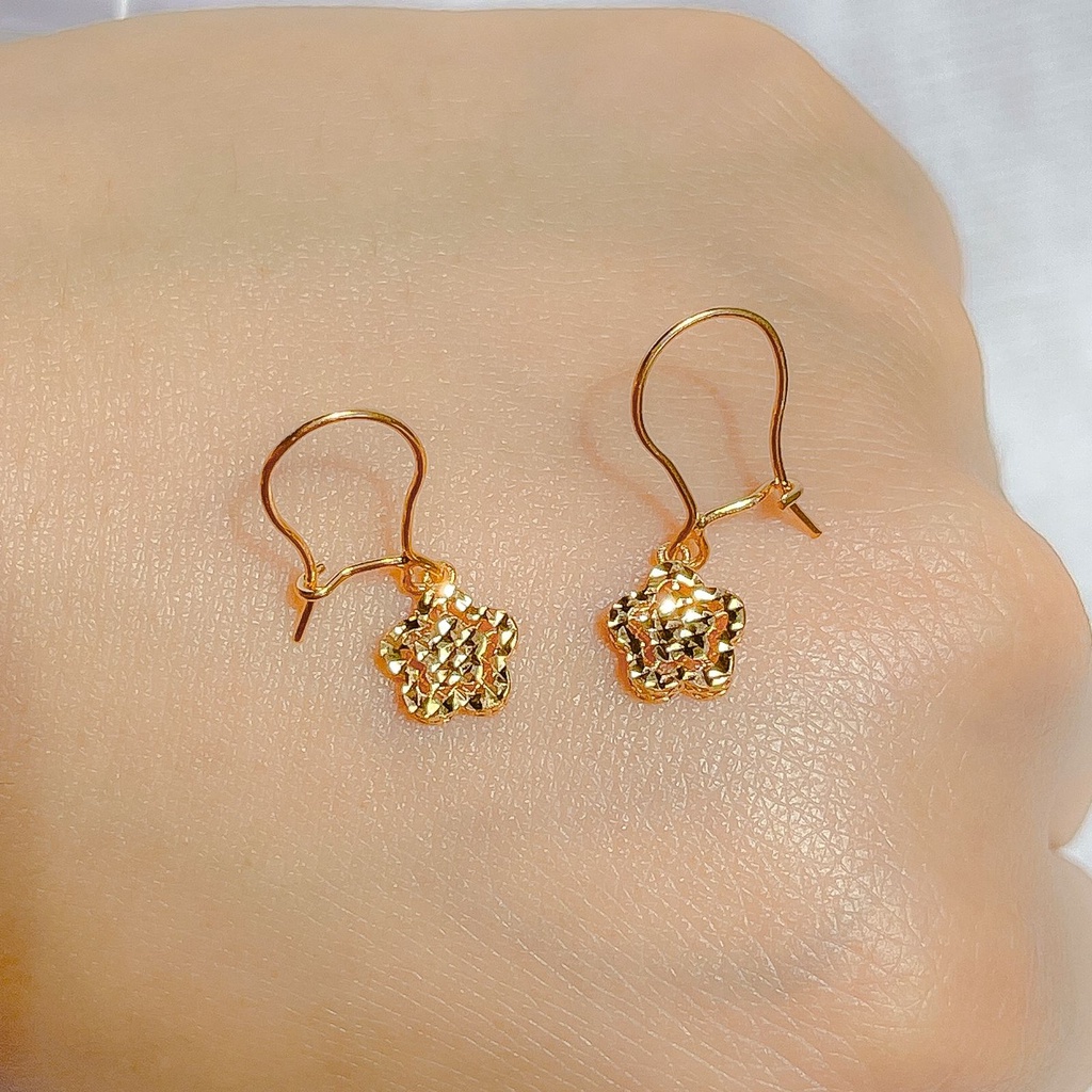 anting gantung anak dan dewasa emas asli kadar 700 70% 16k 22 gold merica bola permata kerawang bung