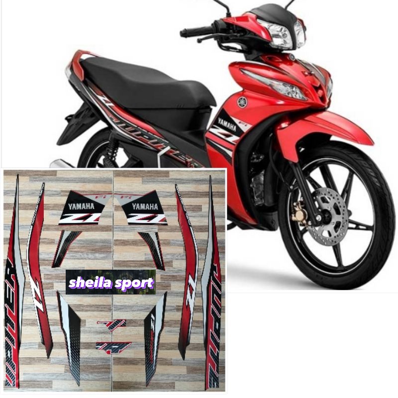 Striping jupiter z1 stiker lis les Yamaha Jupiter Z1 FI merah hitam tahun 2020 2021