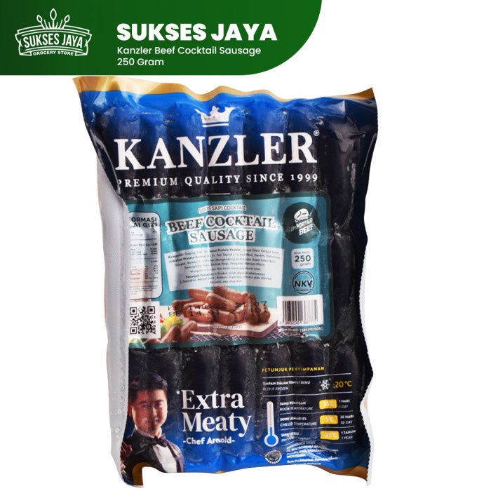 

Sosis Sapi Cocktail Kanzler Beef Cocktail Sausage 250 Gram