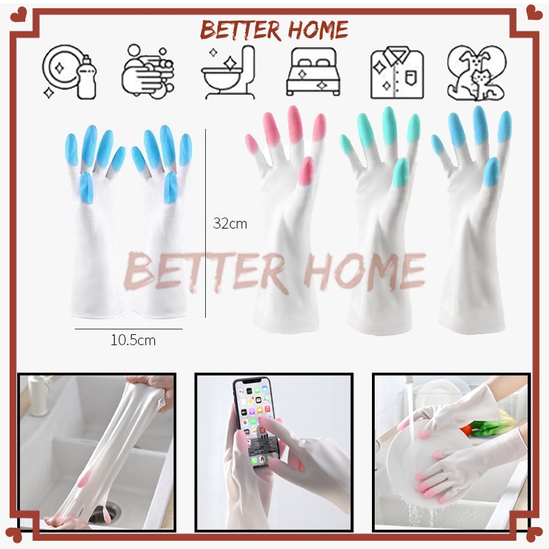 Sarung Tangan Cuci Piring Anti Air/Sarung Karet Cuci/Sarung Tangan rRubber Karet Cuci Piring