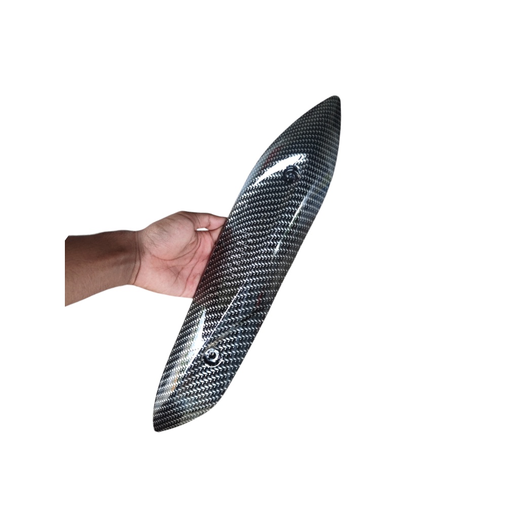 Tutup tameng knalpot mio sporty mio smile carbon glossy