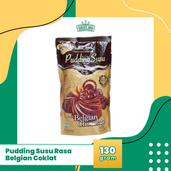 

Pudding Susu Nutrijel Belgian Chocolate 130 Gram