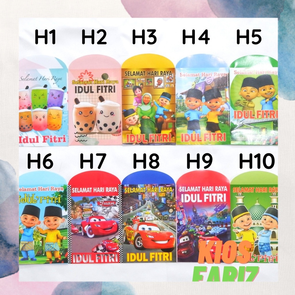 

Amplop Lebaran Kecil (PREMIUM) isi 1 pak / 10 pcs Amplop Lebaran Unik ukr. M 7 cm × 10 cm | Amplop Lebaran | Amplop Premium