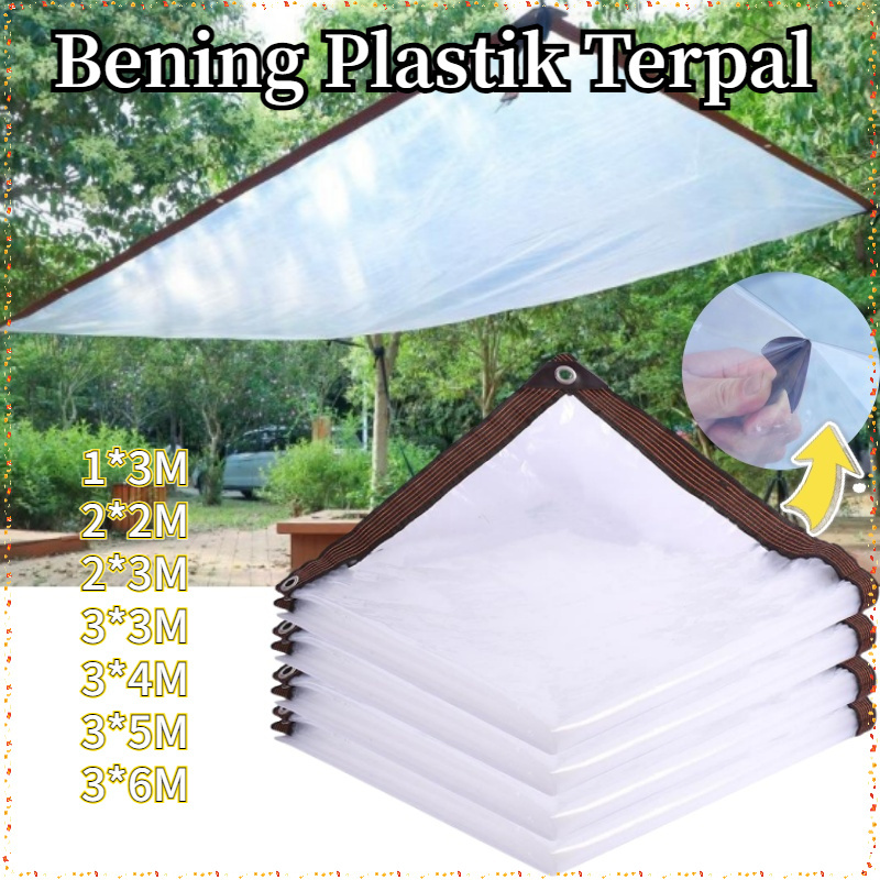 PlastikTerpal Plastik Bening / TERPAL PLASTIK / Terpal Waterproof  / Terpal Anti Air Untuk Tanaman T