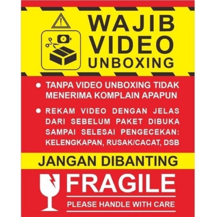 

Kertas stiker Unboxing 10x8 cm
