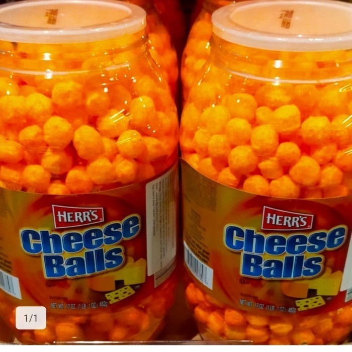 

Herrs Cheese balls barrel 482gr ciki keju snack