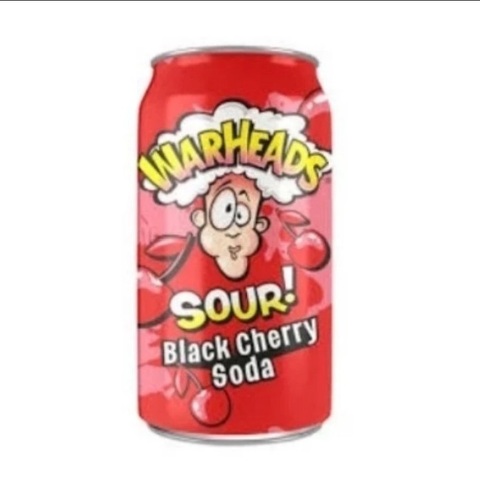 

warheads sour black cherry soda 355ml minuman