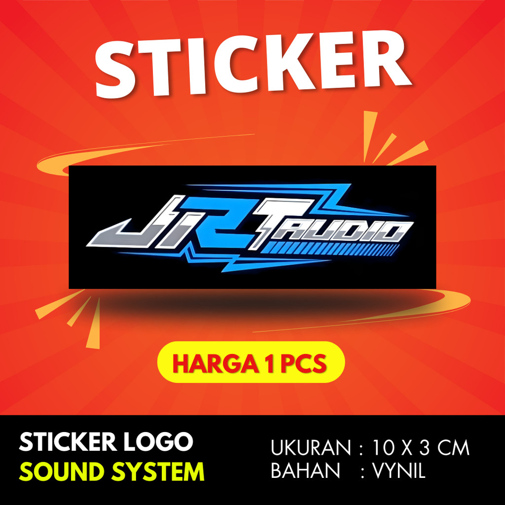 

Sticker sound system JRT AUDIO BAHAN VYNIL ANTI AIR PREMIUM