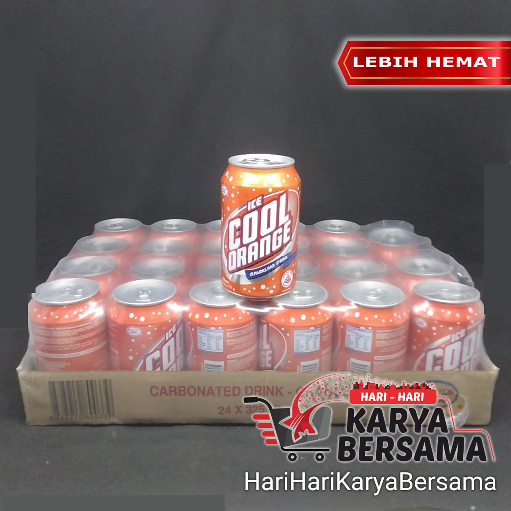 

MINUMAN RINGAN ICE COOL ORANGE SPARKLING DRINK PER-KARTON ISI 24'S X 325ML