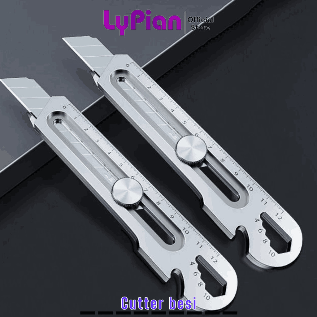 

pisau cutter Penggaris 9in1 cutter multifungsi cutter penggaris cutter wrench pembuka baut