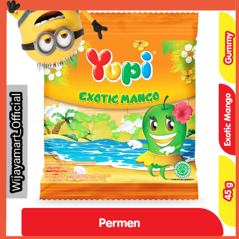 

Yupi Permen Gummy Exotic Mango 45 g