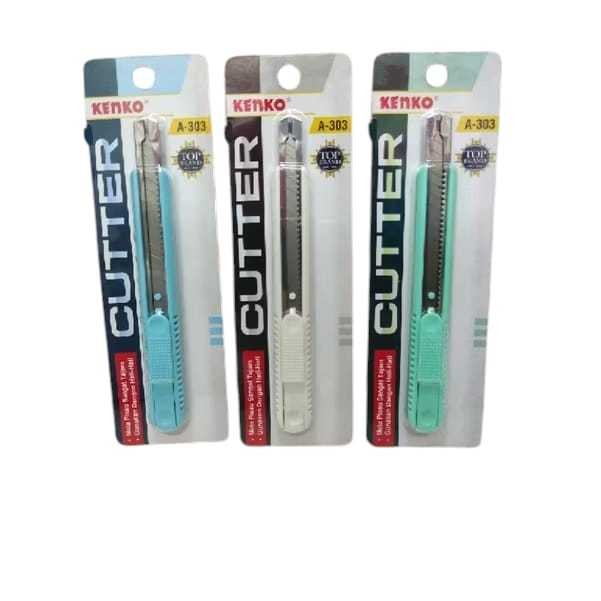 

KENKO CUTTER A-303 (9MM BLADE) HARGA PER PCS WARNA RANDOM