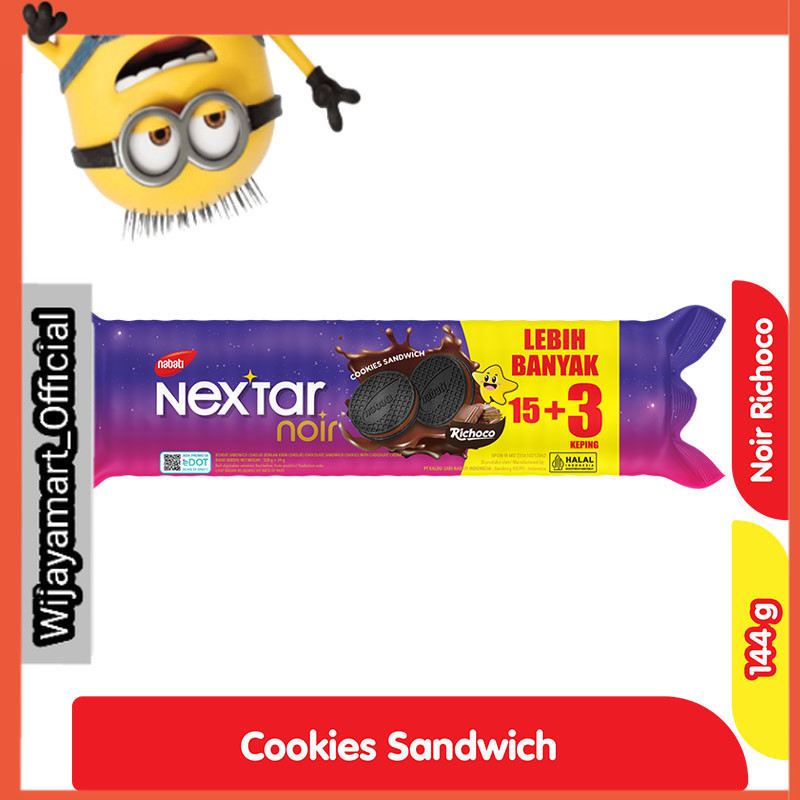 

Nextar Noir Richoco Cookies Sandwich 144 g