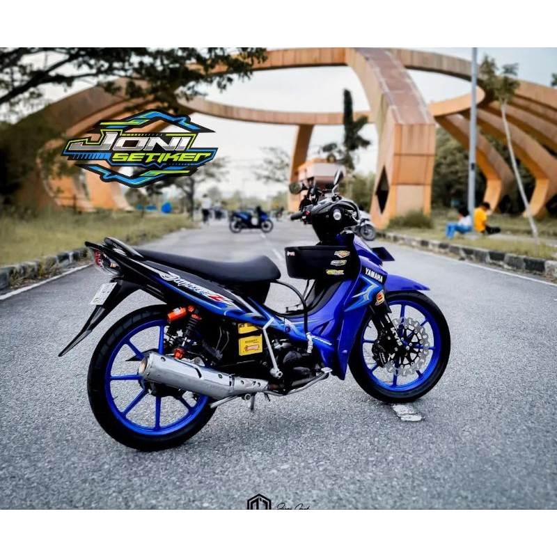Striping lis sticker standar ori Yamha Jupiter Z 2006 biru Striping jupiter z 2006
