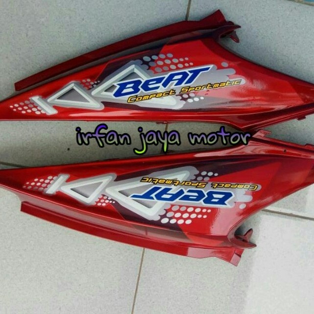 Cover body samping honda beat karbu - Putih