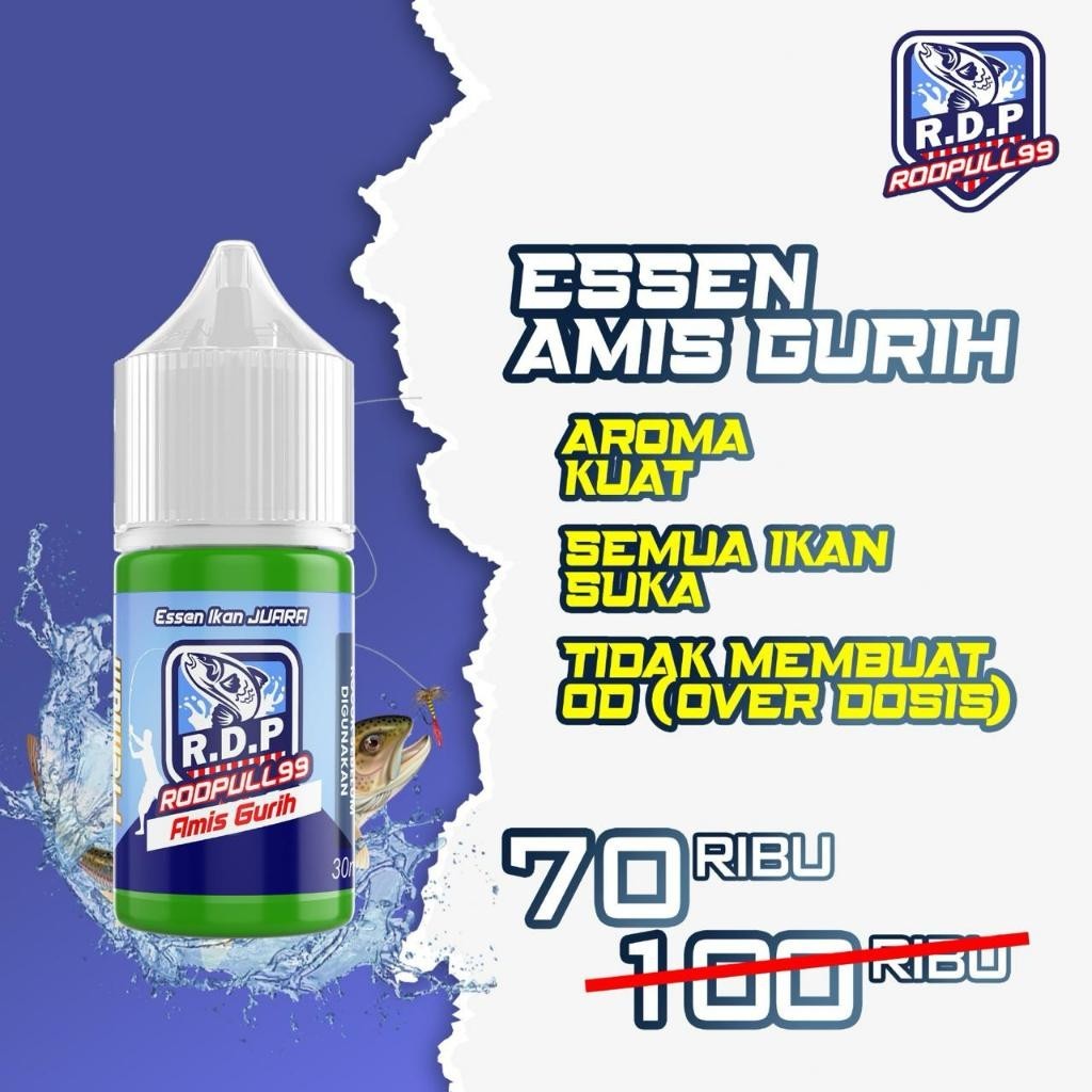 MANCING MANIA - ESSEN AMIS GURIH 30ML - ESSEN IKAN HARIAN & GALATAMA / Auto Strike semua Jenis Ikan