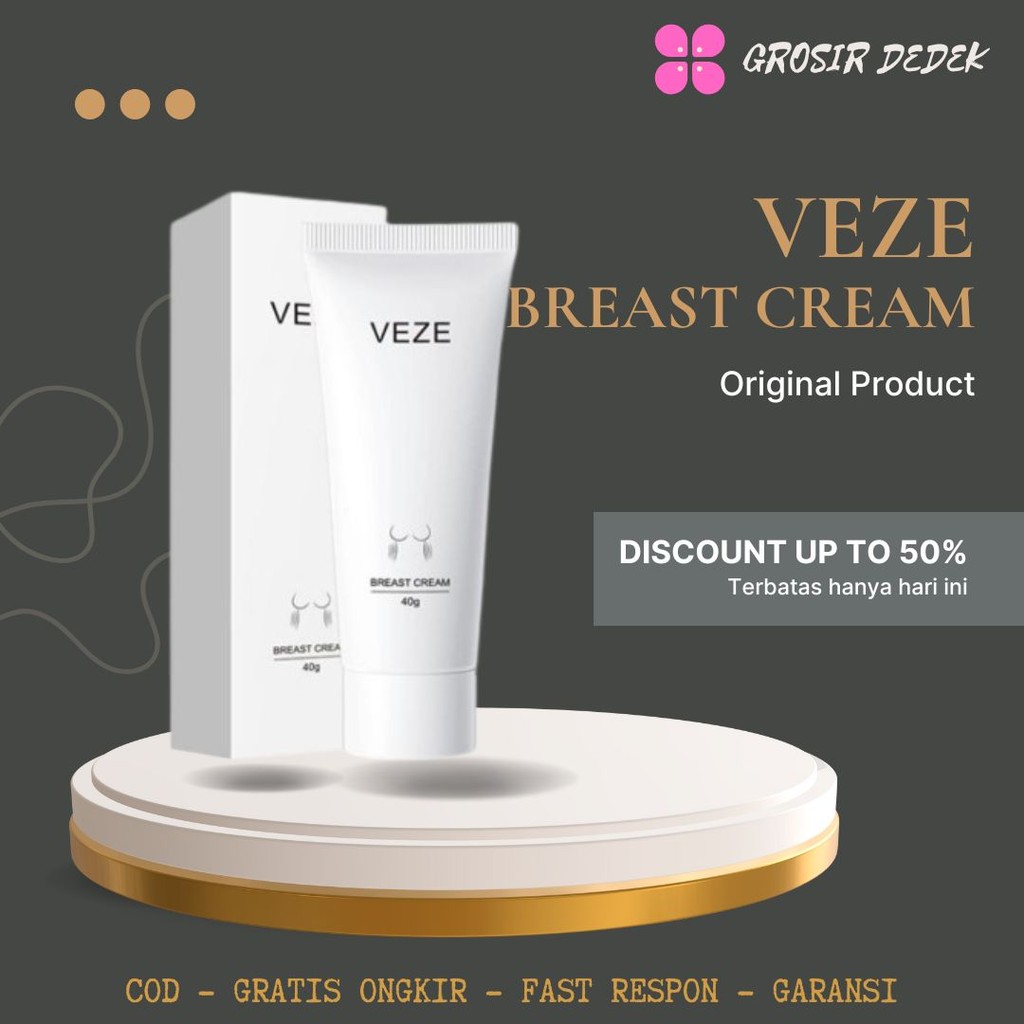 [BPOM ] Veze Bust Breast Cream Krim Pembesar Pengencang Payudara 40g
