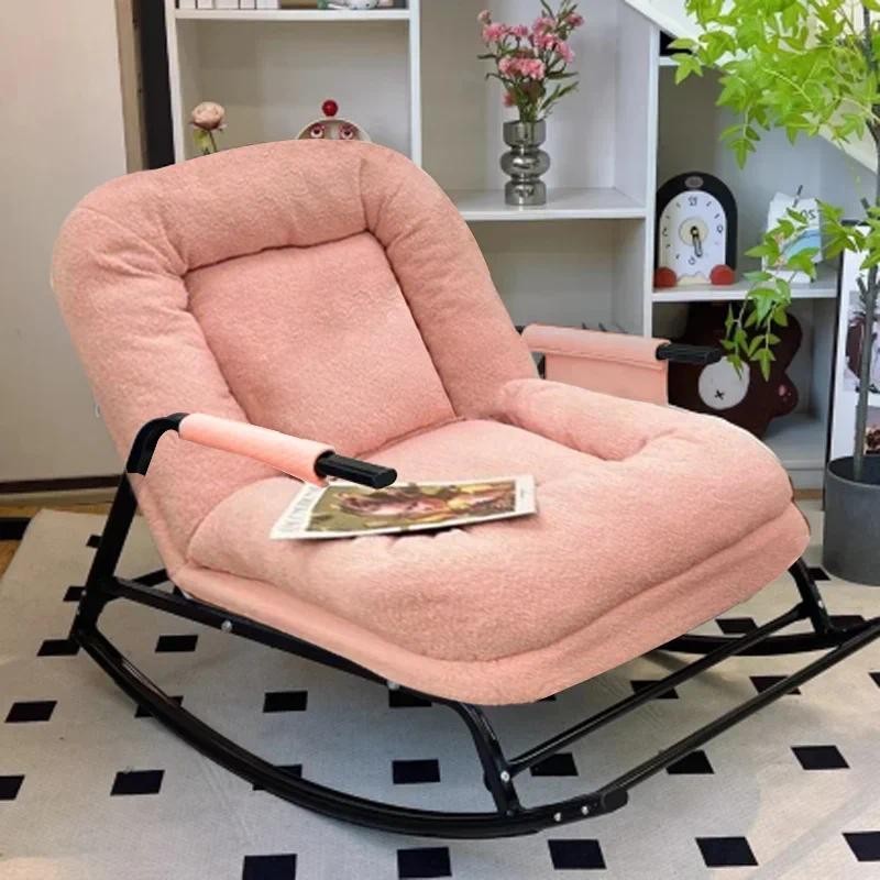 Lazy Sofa Rocking Chair Household Balcony Leisure Lazy Chair Single Living Room Rocking Chair Adult 