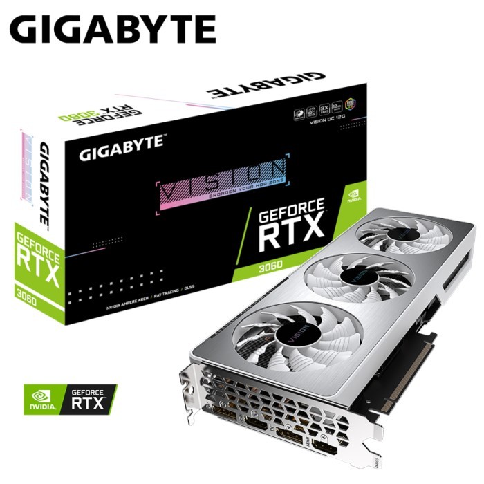 GIGABYTE GEFORCE RTX 3060 VISION OC 12GB GDDR6 GV-N3060VISION OC-12GD