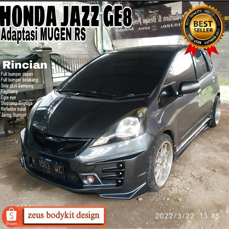 ( GARANSI RAPI PRESISI ) BODYKIT JAZZ Ge8 Adaptasi MUGEN RS Plus Aksesoris Lampu Eksterior