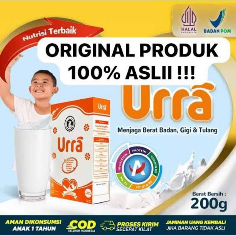 

Susu kambing Saneen URRA -200 GRAM ( Susu Penambah Berat Badan & tinggi Badan dll )